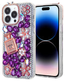Encuentra fundas de silicona rígida Crystal Flower Perfume PURPLE para iPhone 16 Pro en Guatemala.