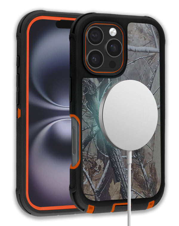 Encuentra fundas heavy duty con carga inalámbrica para iPhone 16 Pro en Guatemala.