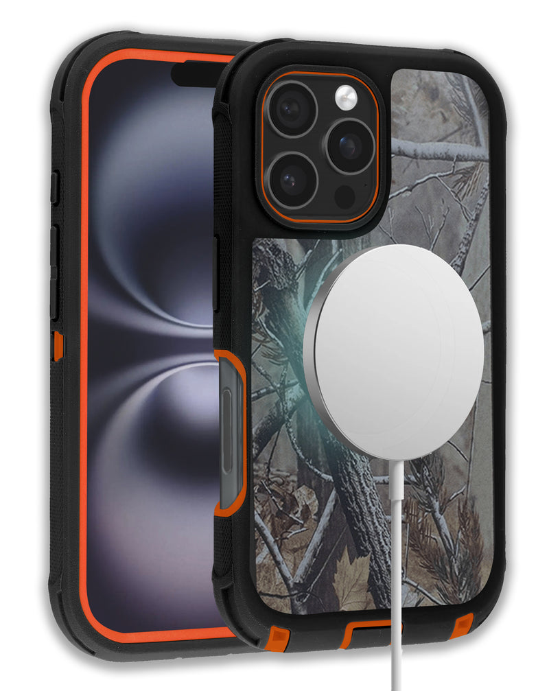 Encuentra fundas heavy duty con carga inalámbrica para iPhone 16 Pro en Guatemala.