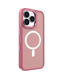 Encuentra la mejor funda de carga inalámbrica magnética para iPhone 16 Pro Max en Guatemala con variedad de colores como el PINK en SlowBack.