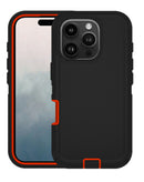 Encuentra la mejor funda heavy duty para tu iPhone 16 Pro Max en Guatemala, disponible en negro y rojo.