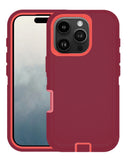 Encuentra la mejor funda heavy duty para tu iPhone 16 Pro Max en Guatemala con variedad de colores como Maroon y Red.