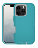 Encuentra el mejor case heavy duty para tu iPhone 16 Pro Max en Guatemala, en SlowBack con variedad de colores como teal y blanco.