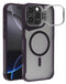 Encuentra el mejor case transparente mate con soporte para cámara y carga inalámbrica para iPhone 16 Pro Max en Guatemala.
