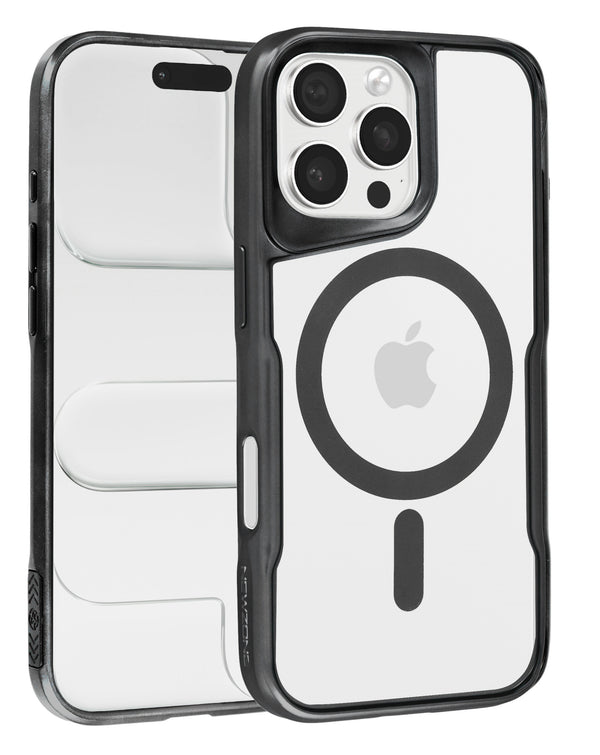 Compra la funda magnética transparente y brillante para iPhone 16 Pro Max en Guatemala.