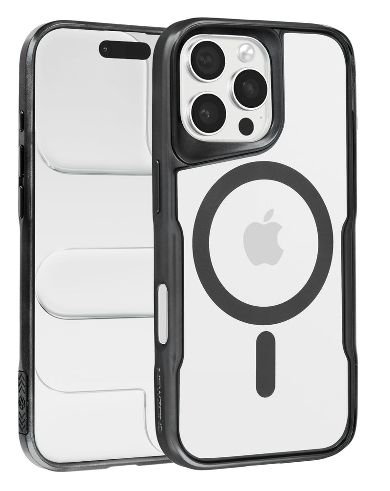 Compra la funda magnética transparente y brillante para iPhone 16 Pro Max en Guatemala.