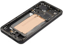 Pantalla OLED negra refurbished para Xiaomi 15 con marco, repuesto para reparación de display roto.