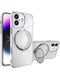 Encuentra en Guatemala el case de carga inalámbrico de carbono para iPhone 16 Plus con soporte de anillo CLEAR en SlowBack, especialistas en accesorios para iPhone.