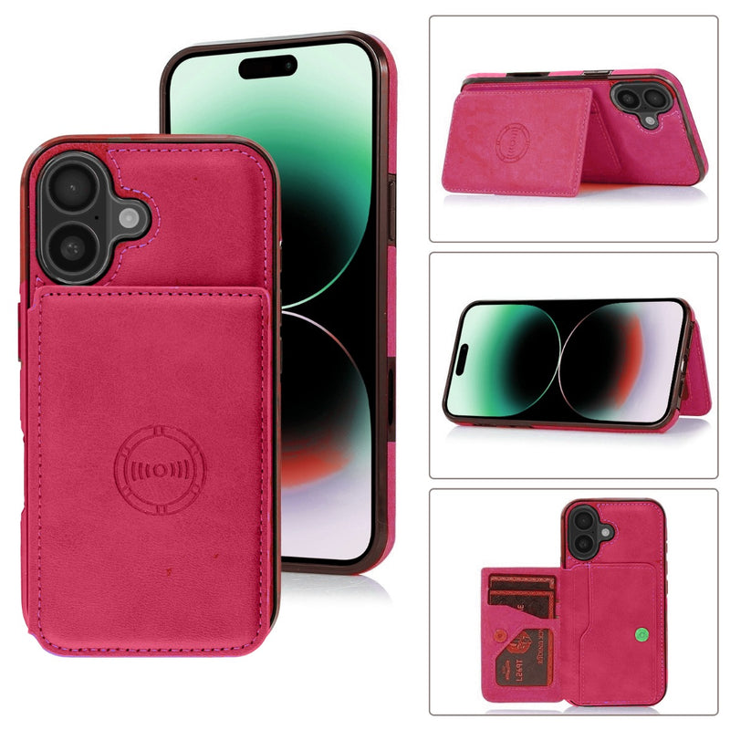 Encuentra la mejor funda con cartera de cuero para tu iPhone 16 Plus en Guatemala.