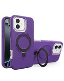 Funda heavy duty con soporte de carga inalambrica iPhone 16 Plus PURPLE