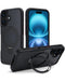 Protege tu iPhone 16 Plus con estilo con esta funda de fibra de carbono con soporte magnético en Guatemala.