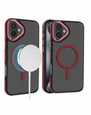 Encuentra la mejor funda slim antideslizante para iPhone 16 Plus con carga wireless en color rojo en Guatemala.