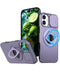 Estuche con soporte anular y cubierta deslizante para lente de camara iPhone 16 Plus PURPLE