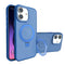 Compra en Guatemala un case carbon con soporte de anillo en color azul oscuro para iPhone 16 Plus de la marca SlowBack.