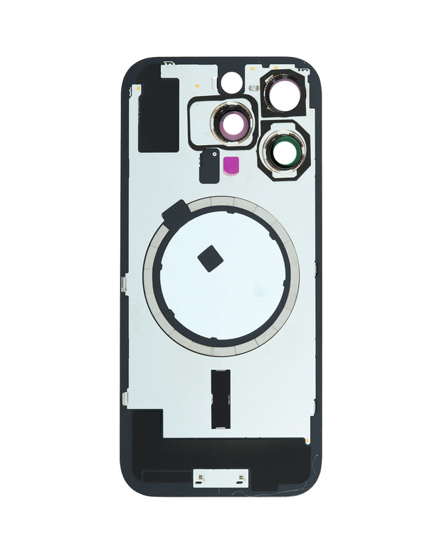 Tapa trasera con marco MagSafe para iPhone 16 Pro en Guatemala, disponible en color blanco titanio sin logo.