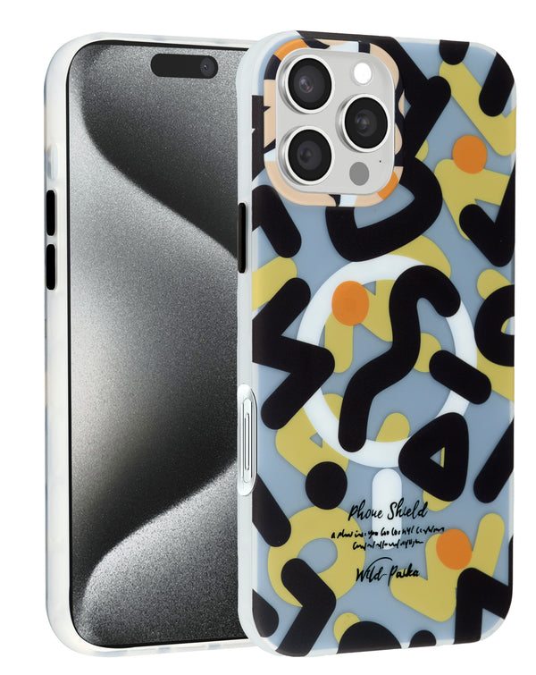 Encuentra el mejor Case Graffiti Design con carga wireless magnética para tu iPhone 16 Pro en Guatemala.