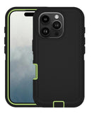 Case heavy duty iPhone 16 Pro (BLACK & GREEN)