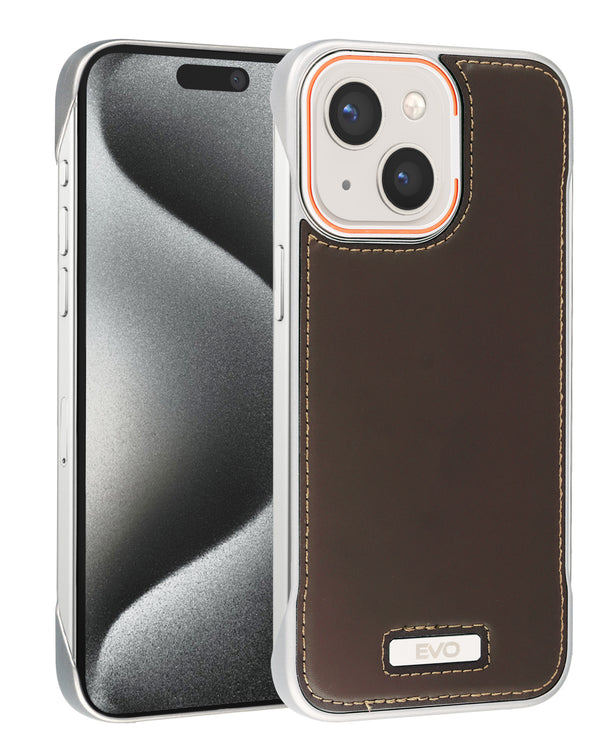 Encuentra la funda delgada de cuero EVO BROWN para iPhone 16 Pro / 17 en Guatemala con la mejor calidad y precio en accesorios para iPhone.