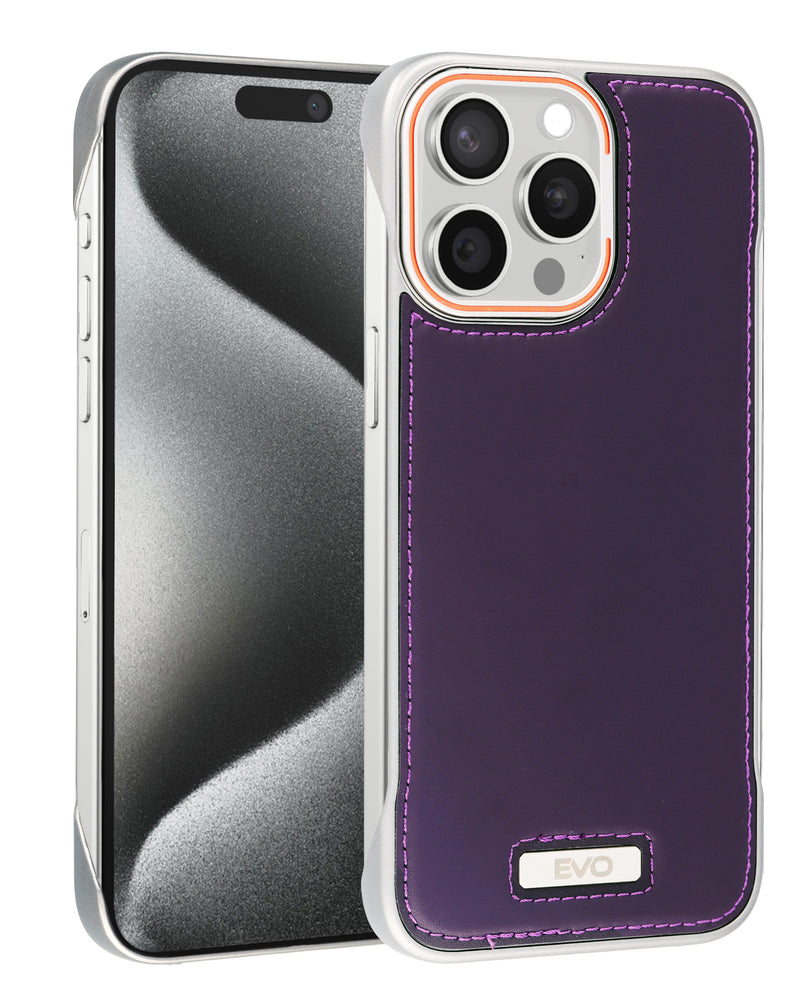 Encuentra la mejor funda de cuero delgada para iPhone 16 Pro / 17 en Guatemala, disponibles en colores morado.