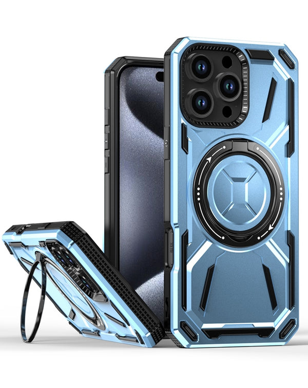 Protege tu iPhone 16 Pro con una funda rugged shockproof con soporte de anillo en Guatemala.