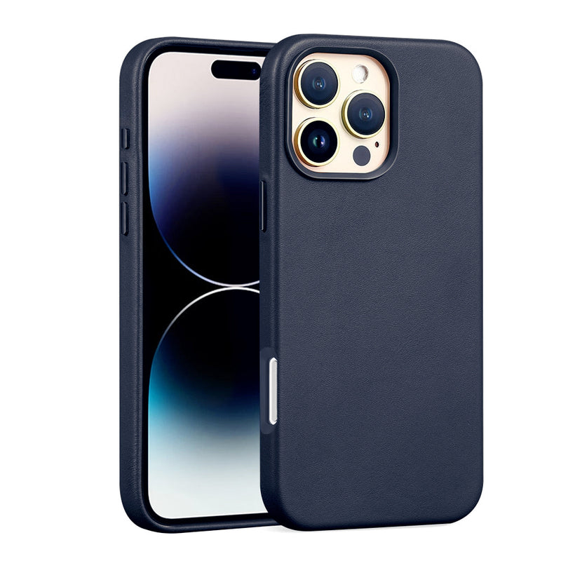 Encuentra la funda de cuero con cargador inalámbrico para iPhone 16 Pro en Guatemala en nuestra tienda mayorista de accesorios SlowBack.