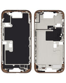 Reparación de marco medio para iPhone 16 Pro en Guatemala, color Desert Titanium.