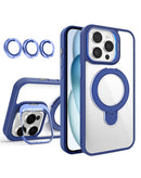 Encuentra la mejor funda clear magnética con soporte y lente de cámara para iPhone 16 Pro en Guatemala en distribuidores mayoristas de accesorios y reparación de iPhone. 