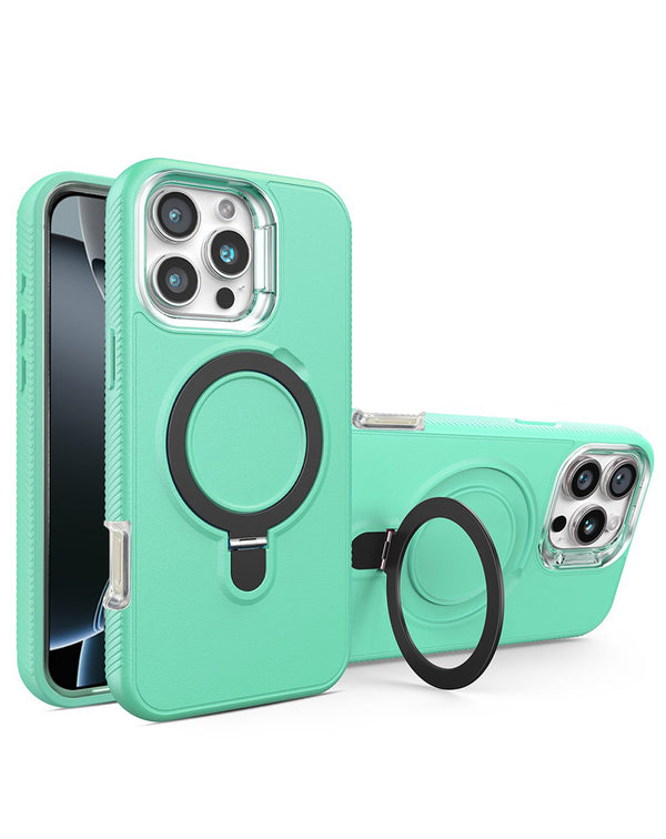 Compra un caso Heavy Duty con carga inalámbrica y soporte para iPhone 16 Pro en Guatemala al mejor precio en SlowBack, distribuidor autorizado.