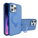 Case de carga inalámbrica Carbon con soporte de anillo en color DARK BLUE para iPhone 16 Pro en Guatemala.