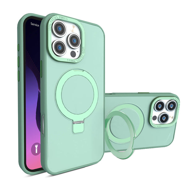 Encuentra el estuche de carga wireless Carbon con soporte anillado para iPhone 16 Pro en Guatemala.