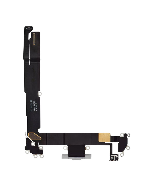 Repara el puerto de carga flex premium de tu iPhone 16 Plus blanco en Guatemala con componentes originales.