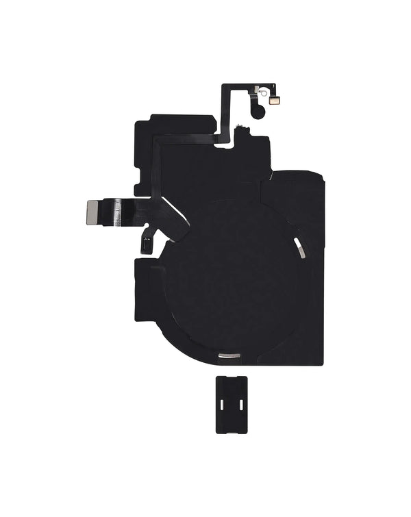 Reparación de puerto de carga inalámbrico NFC con cable flex para iPhone 16 Plus en Guatemala.