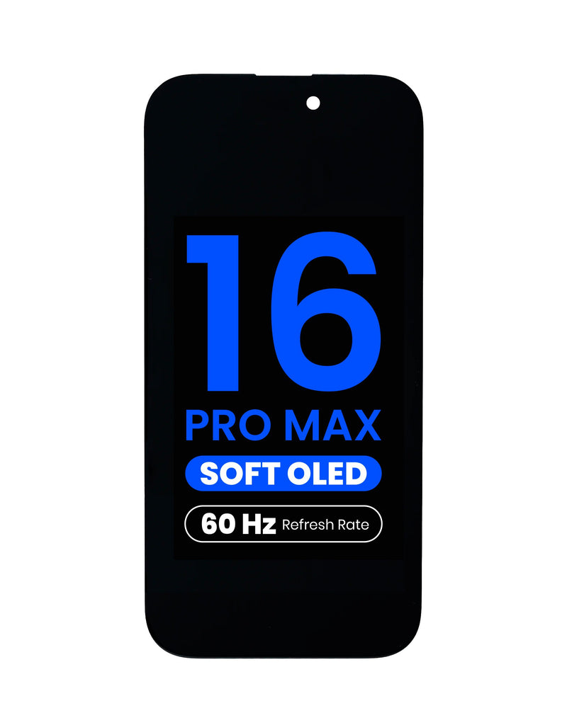 Reparación de pantalla Soft OLED para iPhone 16 Pro Max en Guatemala a cargo de expertos en reparaciones de pantallas de alta calidad.