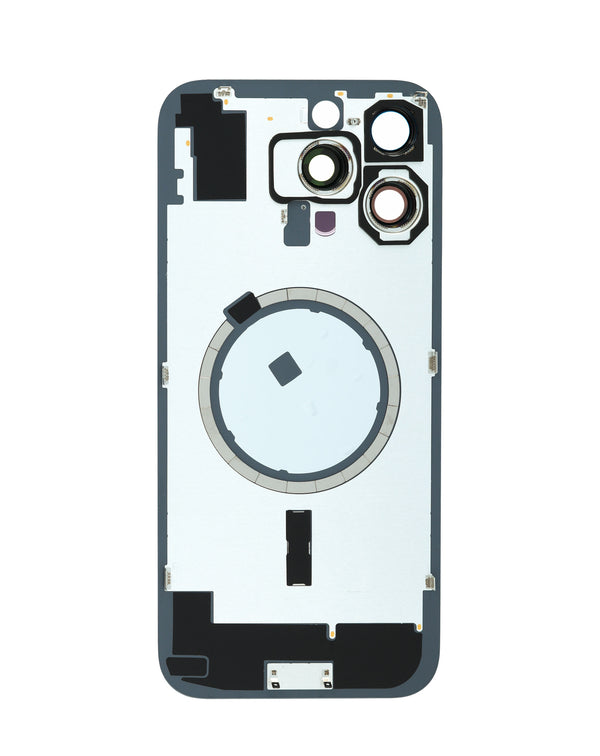 Tapa trasera con marco y MagSafe para iPhone 16 Pro Max en Guatemala, disponible en color BLACK TITANIUM.