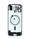 Tapa trasera con marco y MagSafe para iPhone 16 Pro Max en Guatemala, disponible en color BLACK TITANIUM.