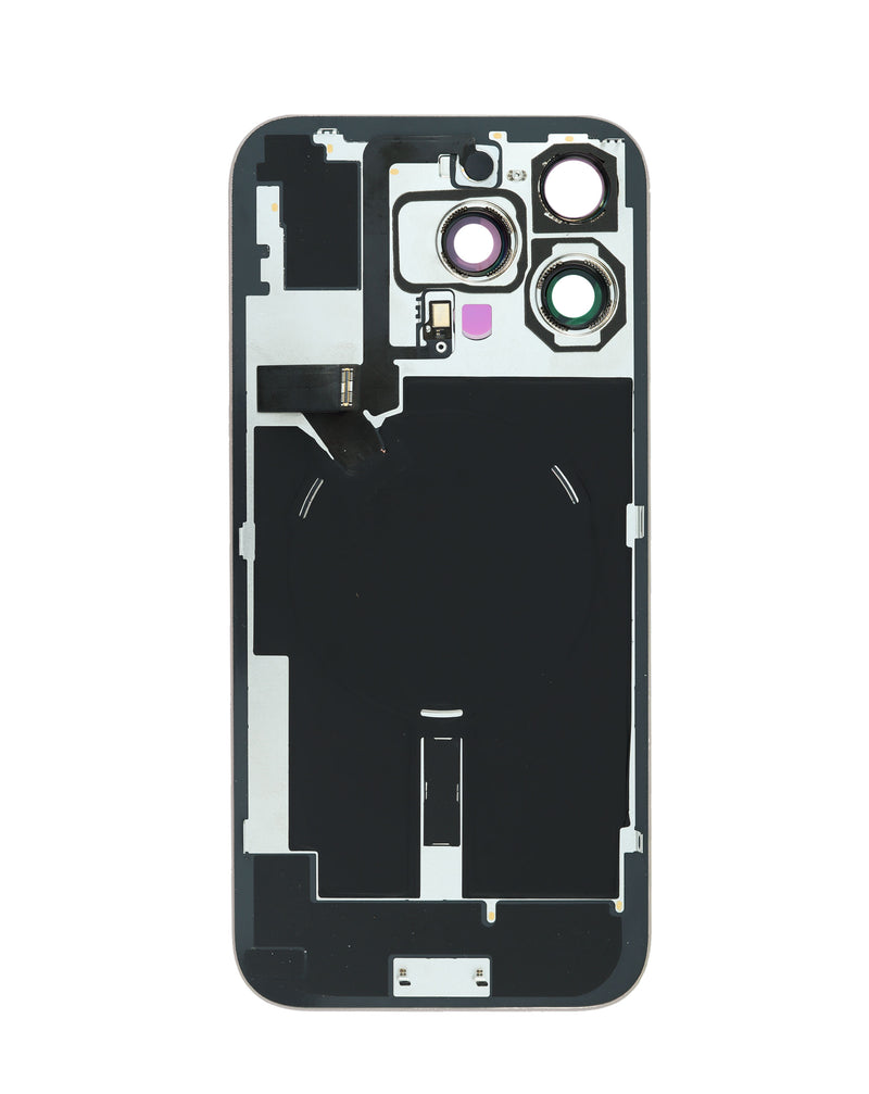 Encuentra tapas traseras con marco y flex de carga para iPhone 16 Pro Max en Guatemala.