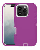 Encuentra la mejor funda heavy duty para tu iPhone 16 Pro Max en Guatemala en colores HOT PINK & WHITE en SlowBack, mayorista de accesorios Apple.