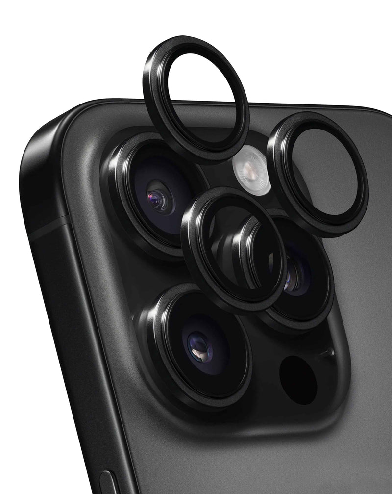 Encuentra el mejor lente de cámara trasera para iPhone 16 Pro/16 Pro Max en Guatemala con bracket y bisel en negro titanio en los talleres de reparaciones especializados.