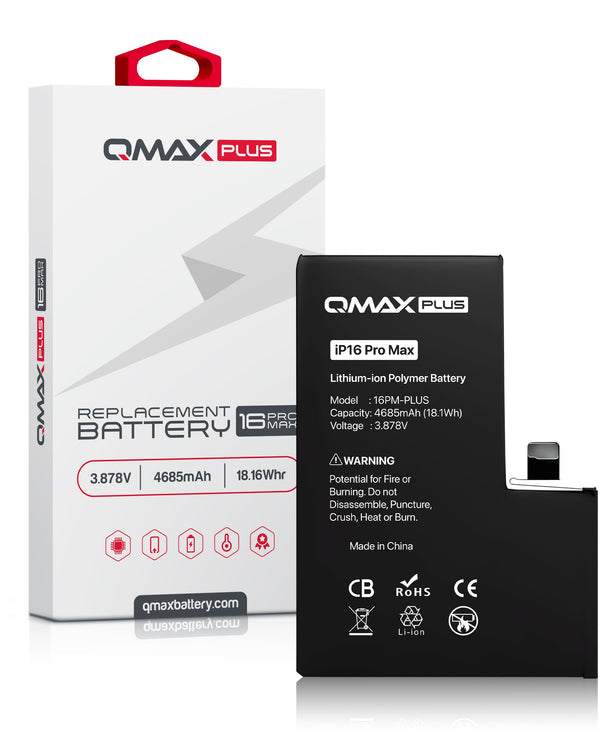 Bateria QMAX Plus iPhone 16 Pro Max (4685mAh)