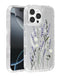Compra la tapa trasera transparente con diseño de flores y cargador inalámbrico para iPhone 16 Pro Max en Guatemala.