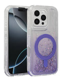 Encuentra la funda bumper con carga inalámbrica y glitter líquida para iPhone 16 Pro Max en Guatemala, ideal para proteger tu dispositivo.