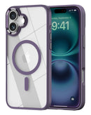 Encuentra la funda magnética transparente Purple para iPhone en Guatemala con SlowBack.