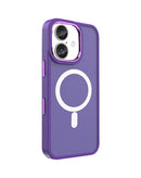 Compra un case magnético de carga inalámbrica color morado para iPhone 17 en Guatemala.
