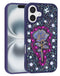 Encuentra en Guatemala la tapa trasera Diamond Rose Crystal color DARK PURPLE para iPhone 17 en tiendas de accesorios de celulares.