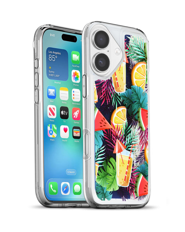 Tapa trasera Liquid Quicksand Glitter FRUIT para iPhone 17 en Guatemala, encuentra reparaciones y accesorios en SlowBack.