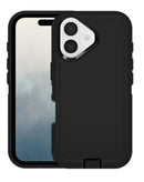 Encuentra la mejor funda heavy duty en color negro para iPhone 17 en Guatemala en SlowBack, mayorista de accesorios y cases para iPhone.