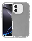Encuentra la mejor funda heavy duty color gris para tu iPhone 17 en Guatemala en SlowBack, distribuidor mayorista de accesorios Apple.