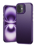 Protector de lujo para iPhone 17 de fibra de carbono texturizado en Guatemala.