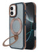 Encuentra la mejor funda transparente mate con soporte de carga inalámbrica para iPhone 17 en Guatemala con SlowBack en Dark Brown.