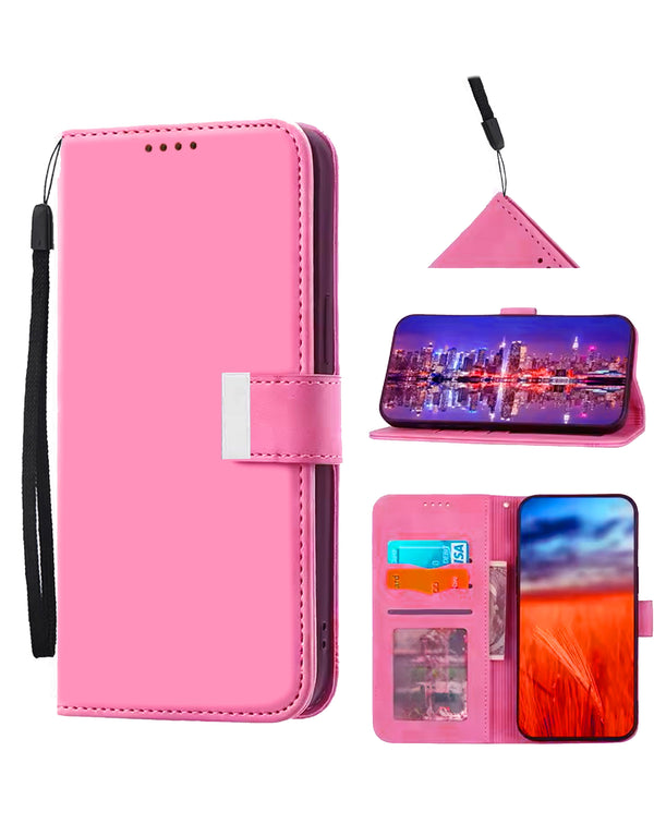 Encuentra la mejor funda elegante de cuero con correa de muñeca para iPhone 17 en Guatemala.